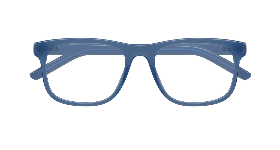 Óculos graduados puma pu0496o 004 azul square masculino tamanho 55mm - Vista de detalhe