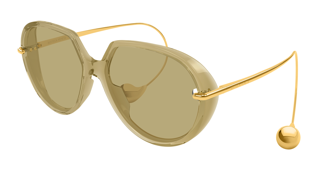 Lunettes de soleil bottega veneta bv1436s 004 amarillo unisex taille 60mm - Vue principale