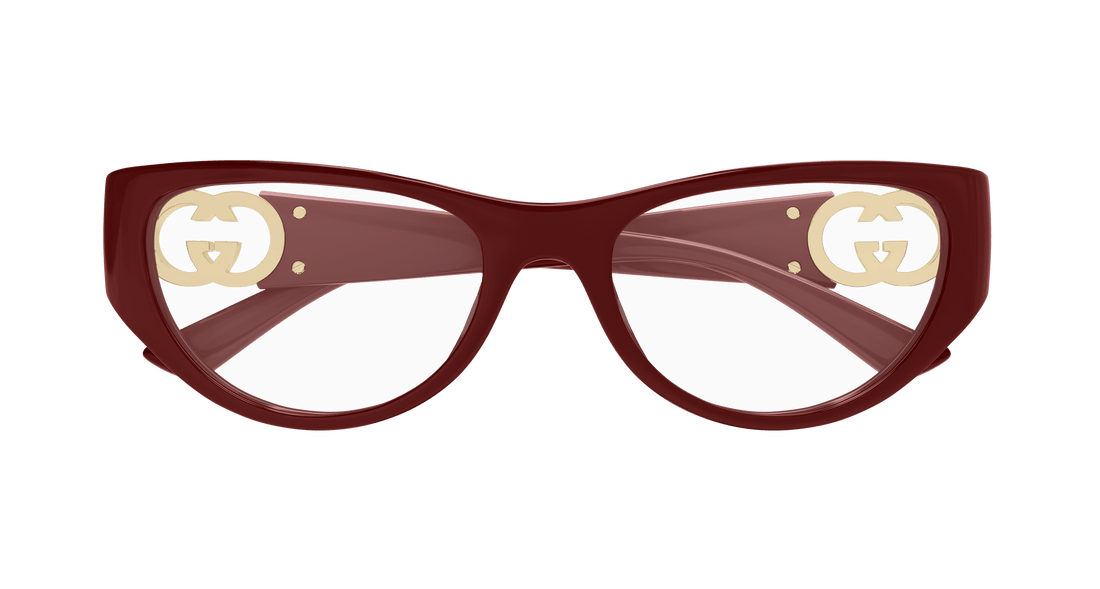 Brillen gucci gg1825o 003 burdeos cat eye femenino größe 54mm - Detailansicht
