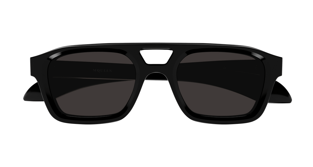 Gafas de sol alexander mcqueen am0505s 001 negro pilot masculino talla 52mm - Vista de detalle