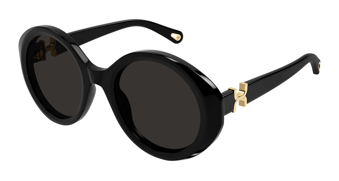 Occhiali da sole chloé ch0332s 001 negro round/oval/panthos femenino taglia 53mm - Vista principale