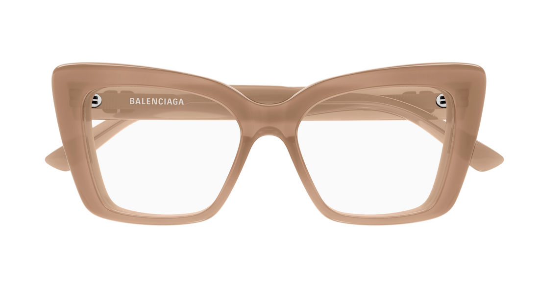 Brillen balenciaga bb0297o 006 marron butterfly femenino maat 52mm - Detailaanzicht
