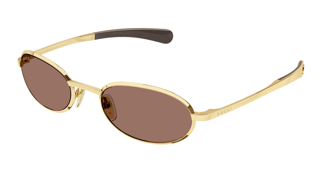 Occhiali da sole gucci gg1942s 003 dorado round/oval/panthos masculino taglia 53mm - Vista principale