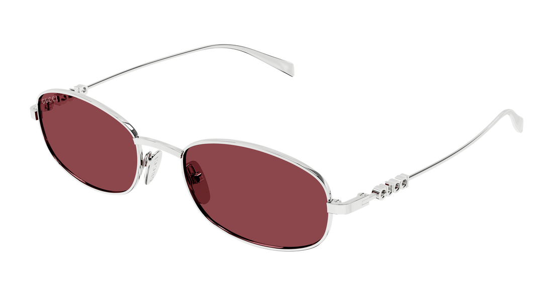 Sonnenbrillen gucci gg1940s 003 plateado round/oval/panthos masculino größe 54mm - Hauptansicht