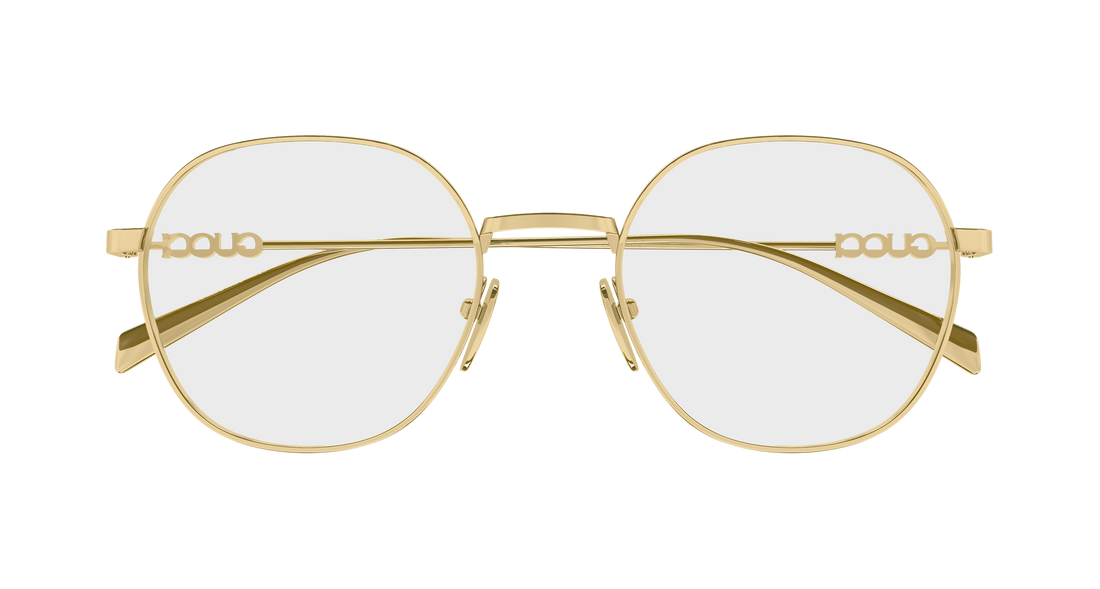 Occhiali da vista gucci gg1939o 001 dorado round/oval/panthos femenino taglia 51mm - Vista dettagliata
