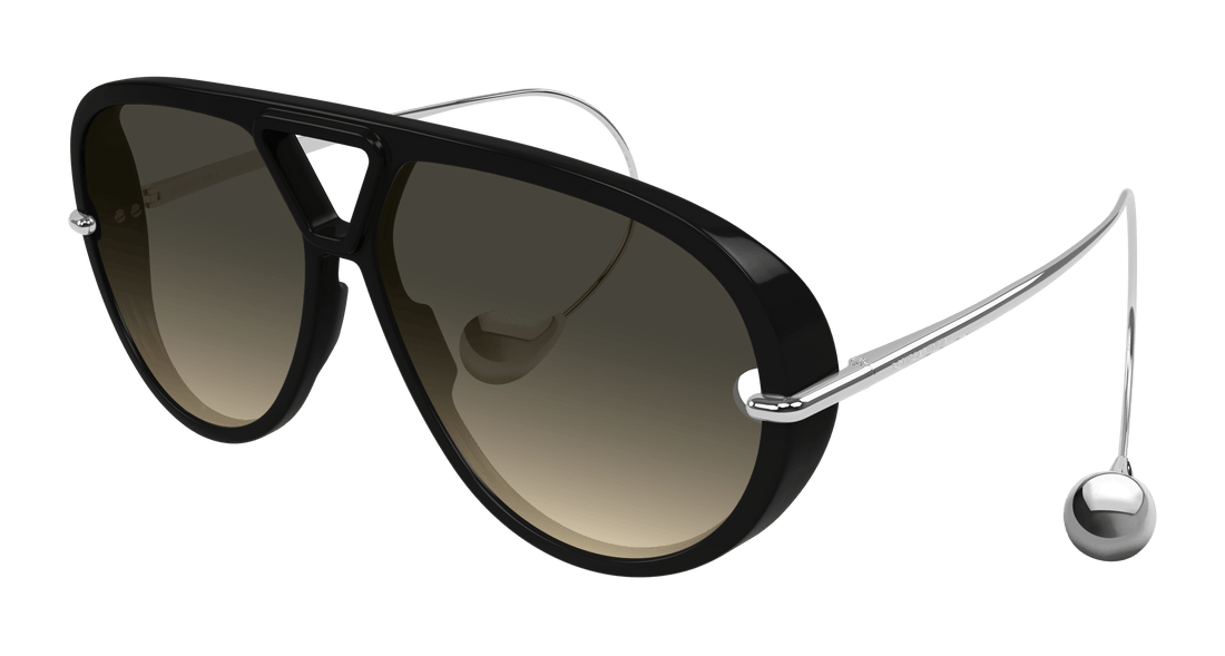 Lunettes de soleil bottega veneta bv1273s 010 negro geometric femenino taille 63mm - Vue principale