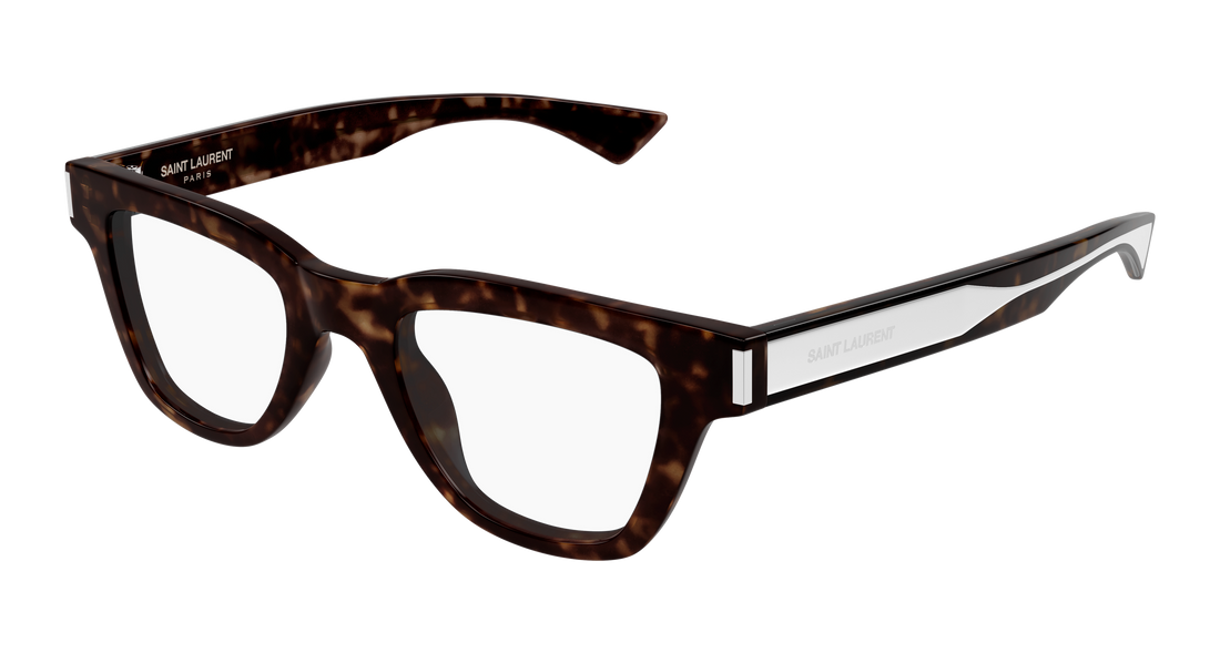 Occhiali da vista saint laurent sl 789 jacques opt 002 havana square masculino taglia 47mm - Vista principale