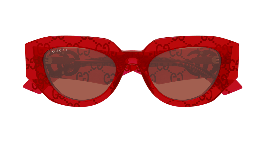 Sunglasses gucci gg1421s 006 rojo geometric femenino size 51mm - Detailed view