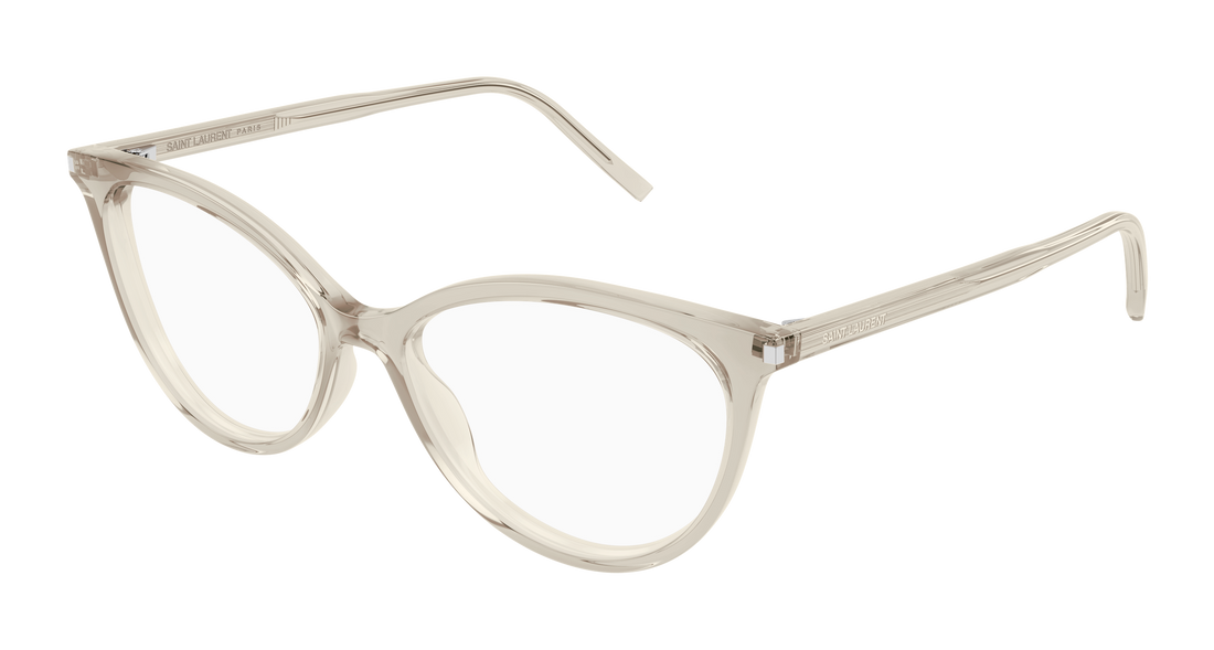 Prescription glasses saint laurent sl 261 009 amarillo cat eye femenino size 53mm - Main view