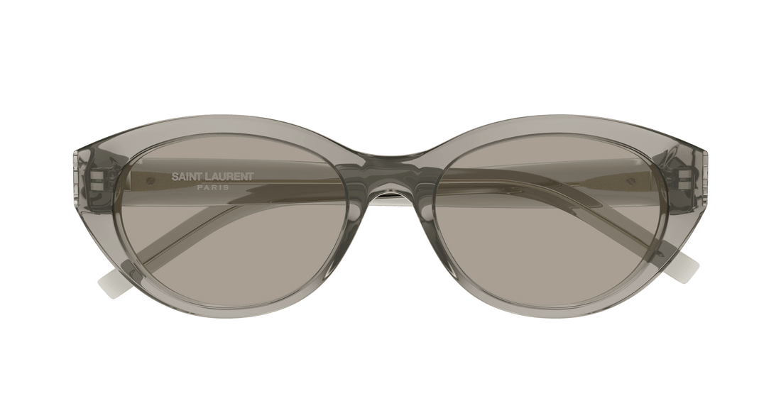 Occhiali da sole saint laurent sl m148 004 marron round femenino taglia 54mm - Vista dettagliata