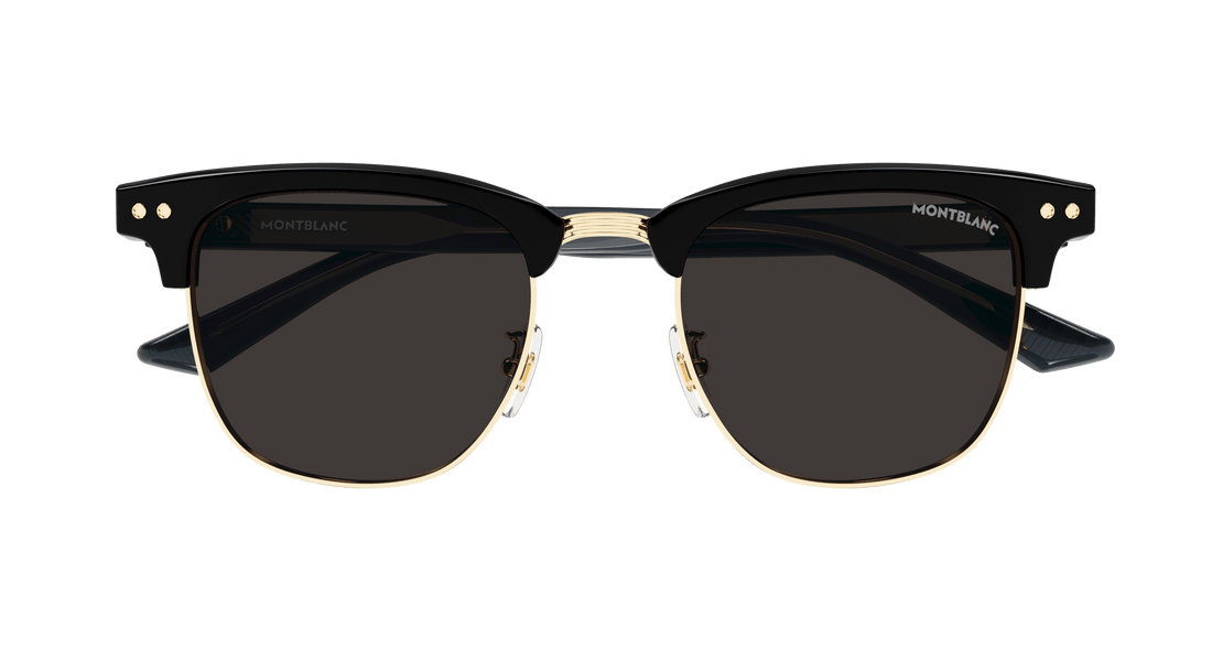Occhiali da sole montblanc mb0382s 001 negro square masculino taglia 52mm - Vista dettagliata