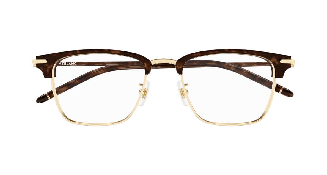 Brillen montblanc mb0409o 003 dorado square masculino größe 52mm - Detailansicht