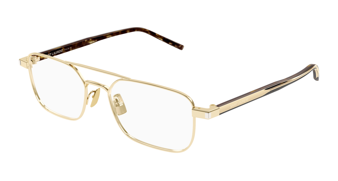 Occhiali da vista saint laurent sl 780 002 dorado square masculino taglia 52mm - Vista principale