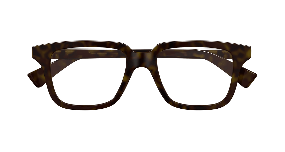 Occhiali da vista bottega veneta bv1365o 006 havana square unisex taglia 53mm - Vista dettagliata