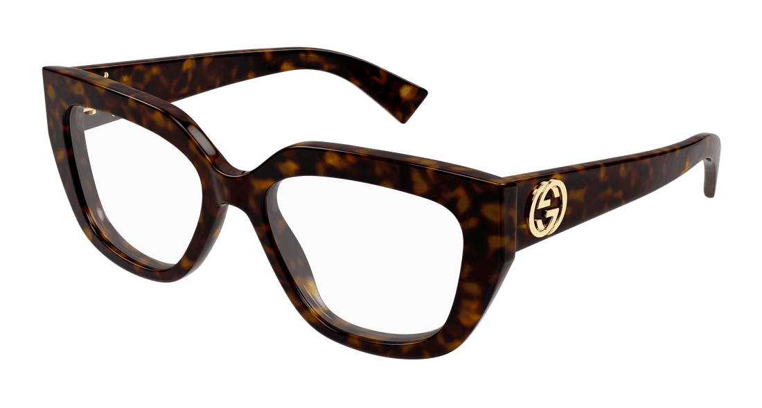 Brillen gucci gg1847o 004 havana cat eye femenino größe 53mm - Hauptansicht