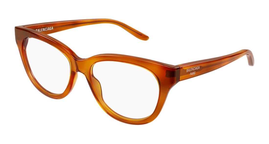 Occhiali da vista balenciaga bb0441o 003 havana butterfly femenino taglia 53mm - Vista principale