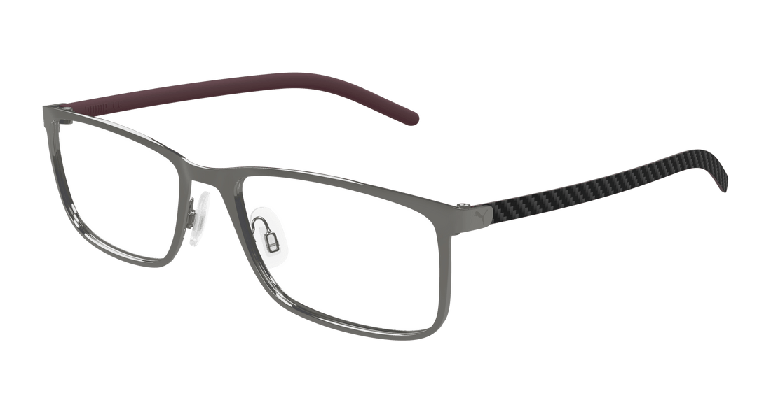 Occhiali da vista puma pu0490o 005 rutenio square masculino taglia 58mm - Vista principale
