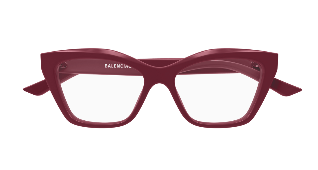 Occhiali da vista balenciaga bb0342o 010 rojo cat eye femenino taglia 55mm - Vista dettagliata
