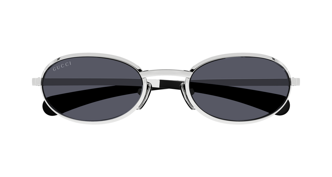 Occhiali da sole gucci gg1942s 002 plateado round/oval/panthos masculino taglia 53mm - Vista dettagliata