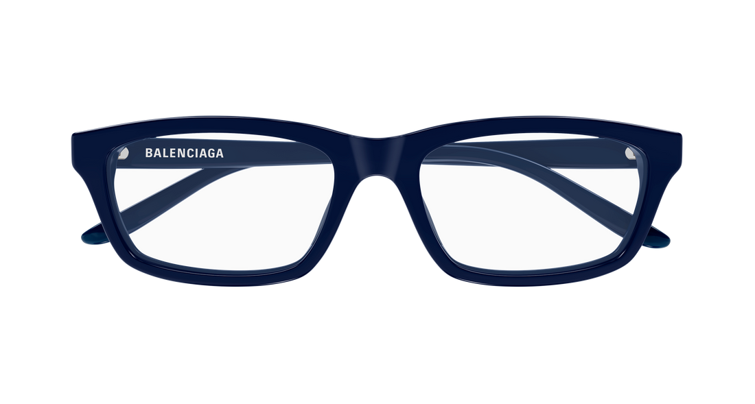 Occhiali da vista balenciaga bb0439o 004 azul rectangular / squared masculino taglia 55mm - Vista dettagliata
