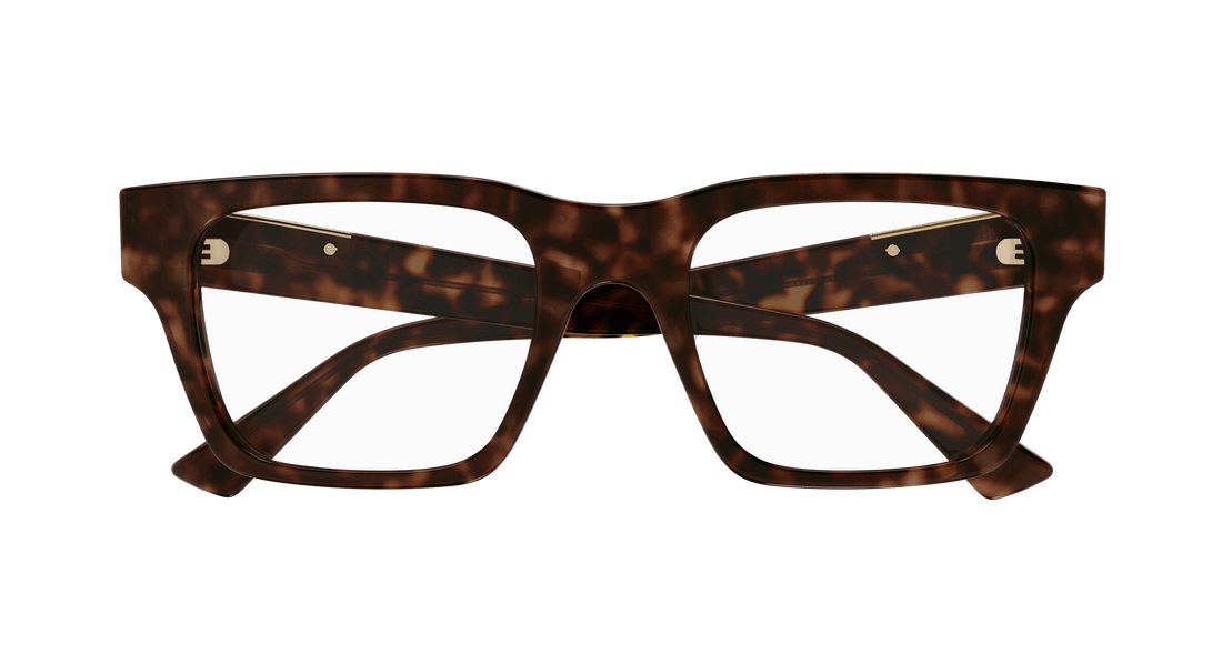 Óculos graduados gucci gg1889o 006 havana square masculino tamanho 53mm - Vista de detalhe
