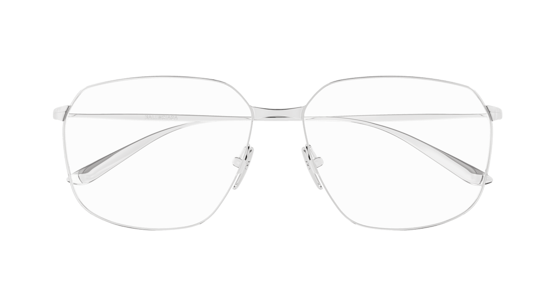 Occhiali da vista balenciaga bb0414o 002 plateado square femenino taglia 61mm - Vista dettagliata