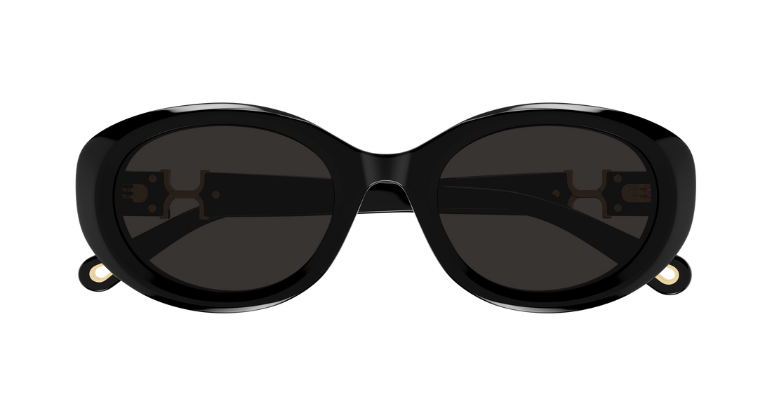 Occhiali da sole chloé ch0323sk 001 negro round/oval/panthos femenino taglia 54mm - Vista dettagliata