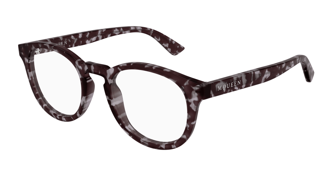 Occhiali da vista alexander mcqueen am0514o 002 havana round unisex taglia 48mm - Vista principale