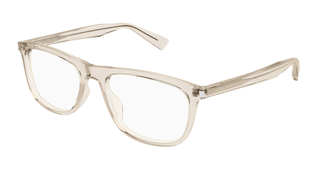 Prescription glasses saint laurent sl 812 008 beige square unisex size 58mm - Main view