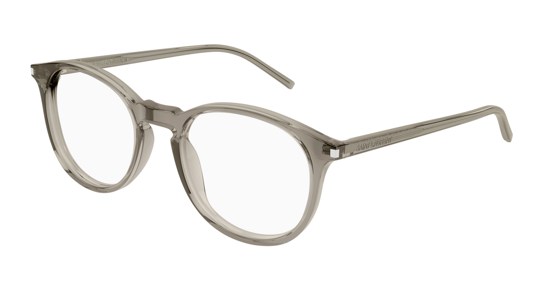 Occhiali da vista saint laurent sl 106 025 marron round unisex taglia 50mm - Vista principale