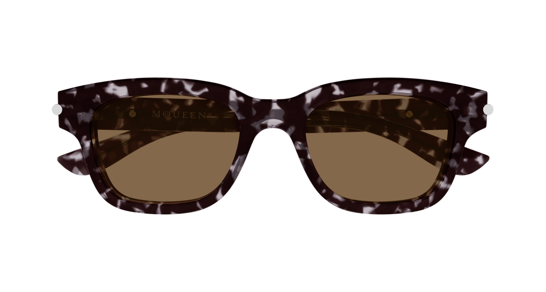 Sunglasses alexander mcqueen am0497s 002 havana square unisex size 51mm - Detailed view