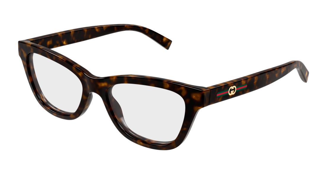 Occhiali da vista gucci gg1983o 002 havana cat eye femenino taglia 52mm - Vista principale