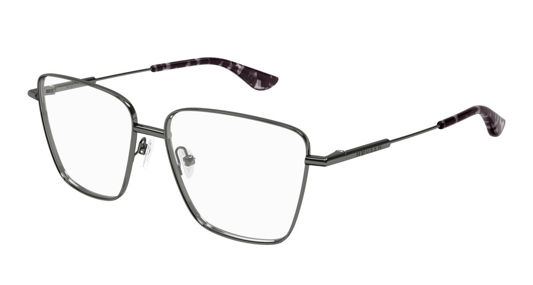 Occhiali da vista alexander mcqueen am0503o 003 rutenio square femenino taglia 55mm - Vista principale