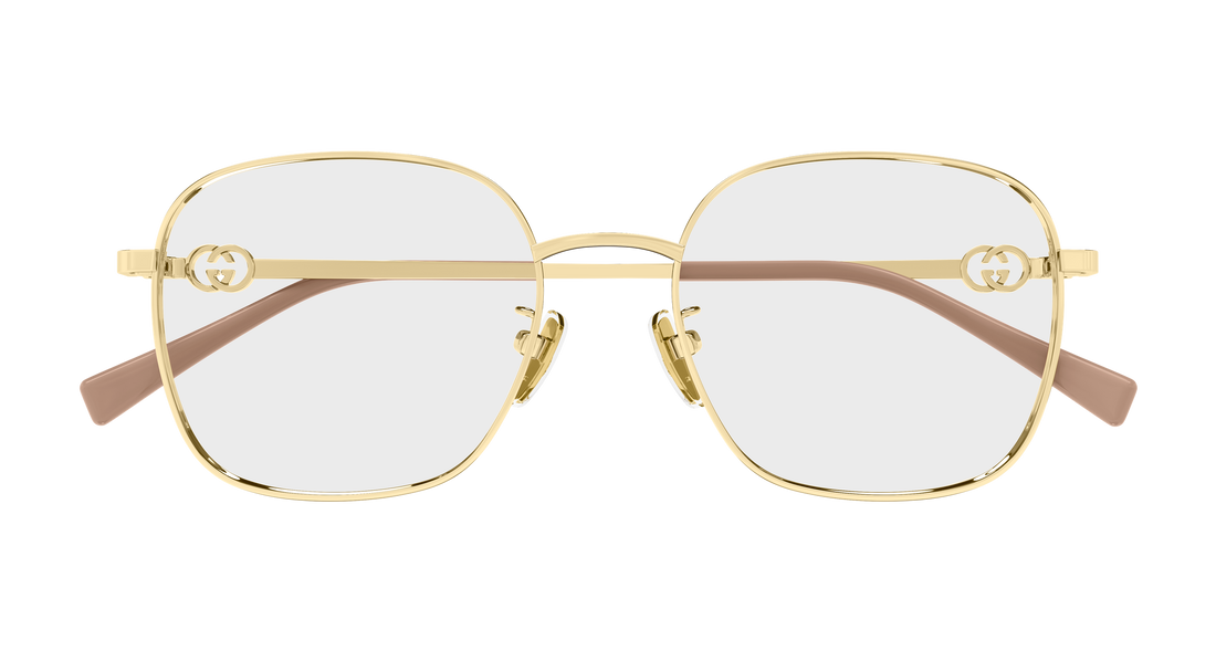 Prescription glasses gucci gg2006oa 001 dorado round/oval/panthos femenino size 53mm - Detailed view