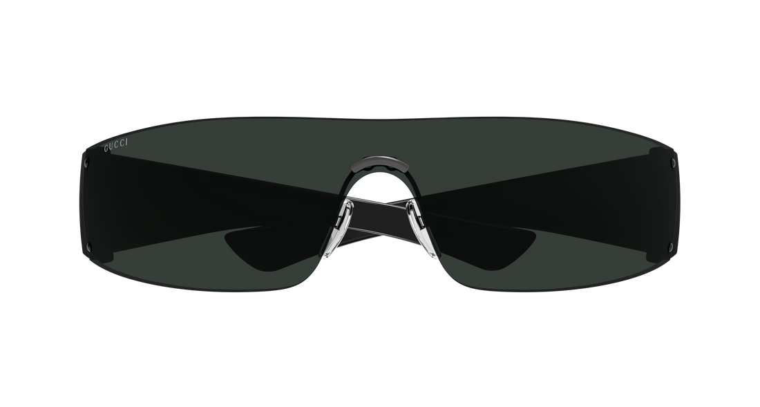 Gafas de sol gucci gg1958s 002 plateado mask unisex talla 99mm - Vista de detalle