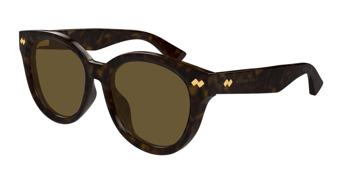 Occhiali da sole bottega veneta bv1352sk 002 havana round femenino taglia 55mm - Vista principale