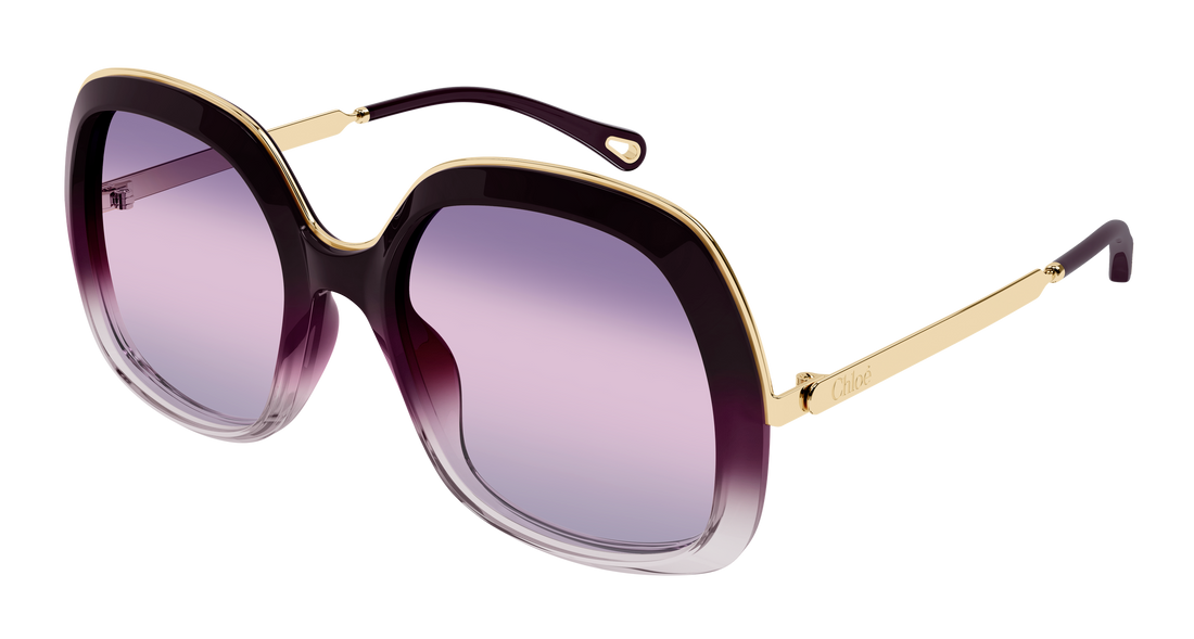 Occhiali da sole chloé ch0327s 004 burdeos rectangular / squared femenino taglia 56mm - Vista principale