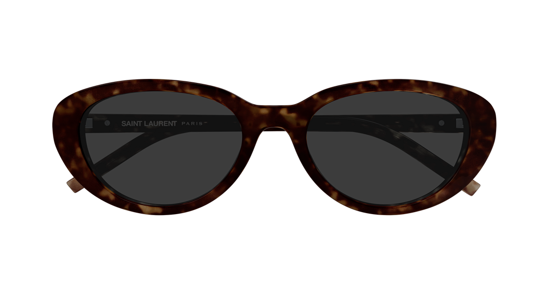Lunettes de soleil saint laurent sl m154 002 havana round/oval/panthos femenino taille 55mm - Vue détaillée