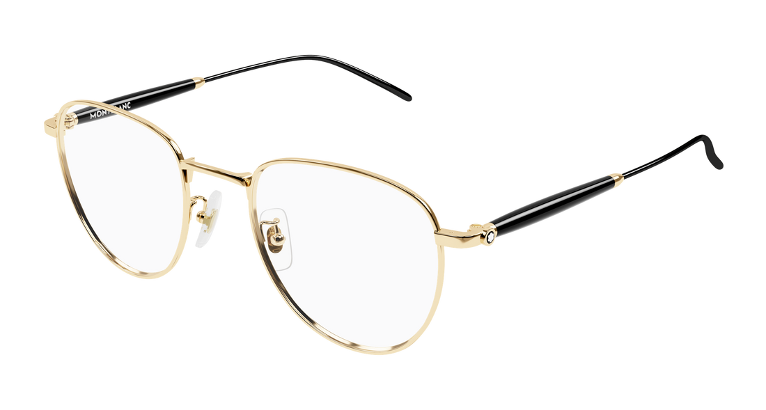 Brillen montblanc mb0410o 001 dorado butterfly masculino größe 50mm - Hauptansicht