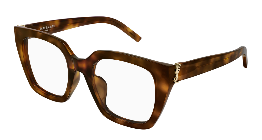 Brillen saint laurent sl m143 opt 003 havana cat eye femenino größe 51mm - Hauptansicht