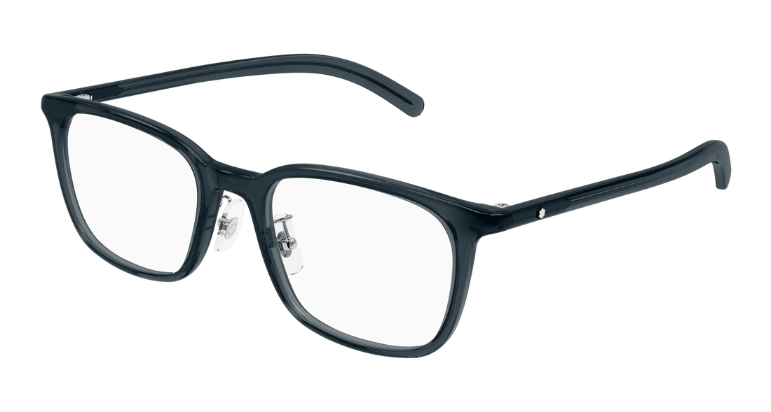 Brillen montblanc mb0418oj 002 gris square masculino größe 53mm - Hauptansicht