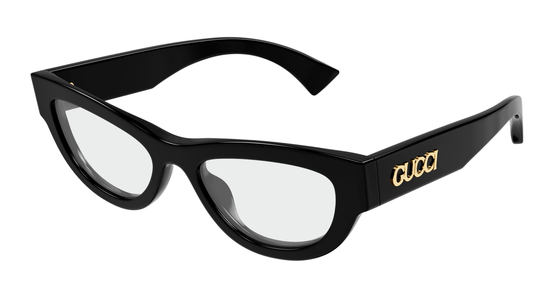 Óculos graduados gucci gg1836o 001 negro cat eye femenino tamanho 51mm - Vista principal