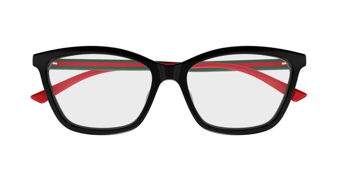 Briller gucci gg1989o 001 negro cat eye femenino størrelse 56mm - Detaljeret visning