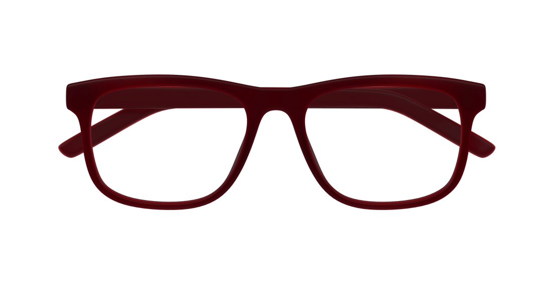 Óculos graduados puma pu0496o 003 burdeos square masculino tamanho 55mm - Vista de detalhe