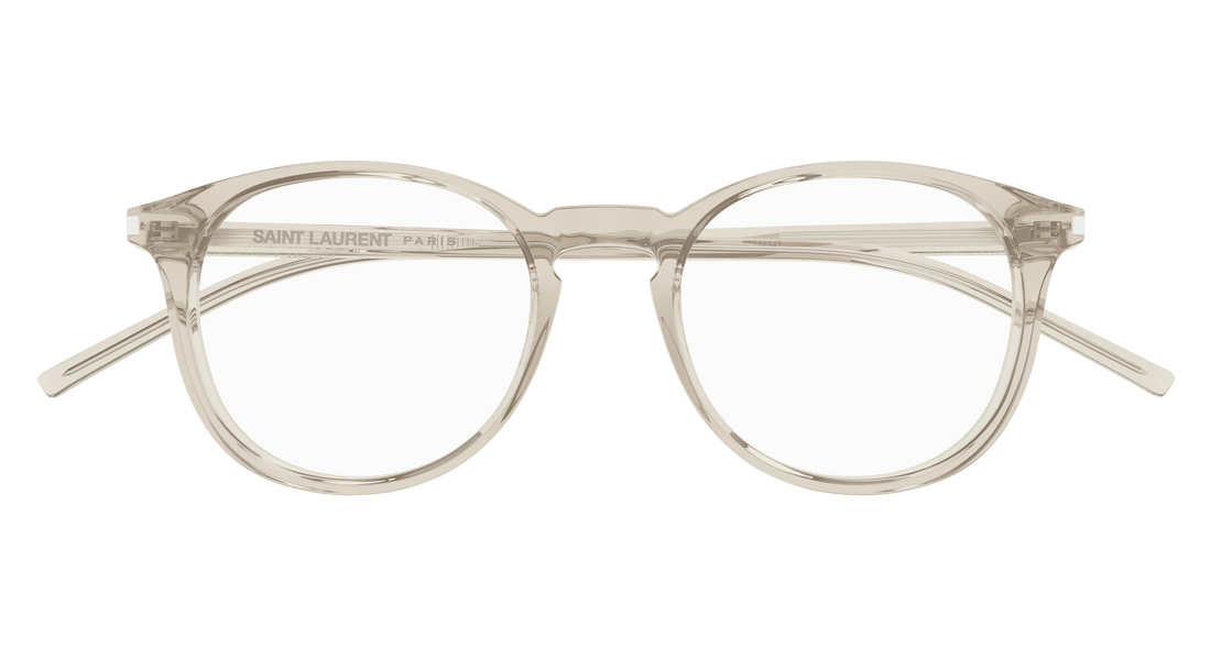 Prescription glasses saint laurent sl 106 024 amarillo round unisex size 50mm - Detailed view