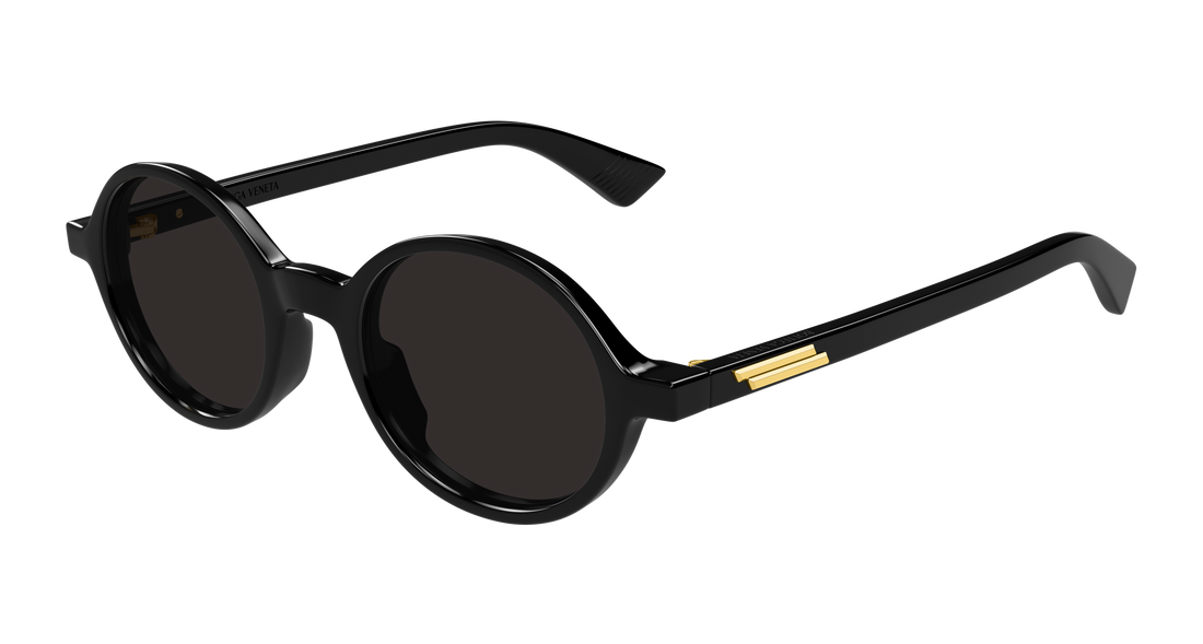 Lunettes de soleil bottega veneta bv1430s 001 negro round/oval/panthos unisex taille 48mm - Vue principale