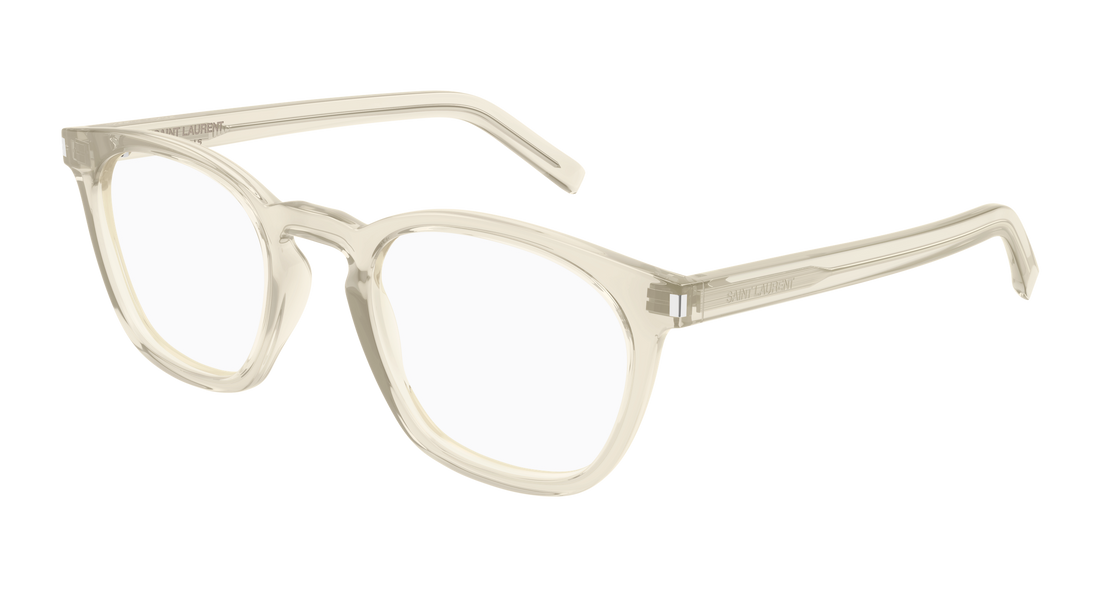 Prescription glasses saint laurent sl 28 opt 014 amarillo round/oval/panthos unisex size 50mm - Main view