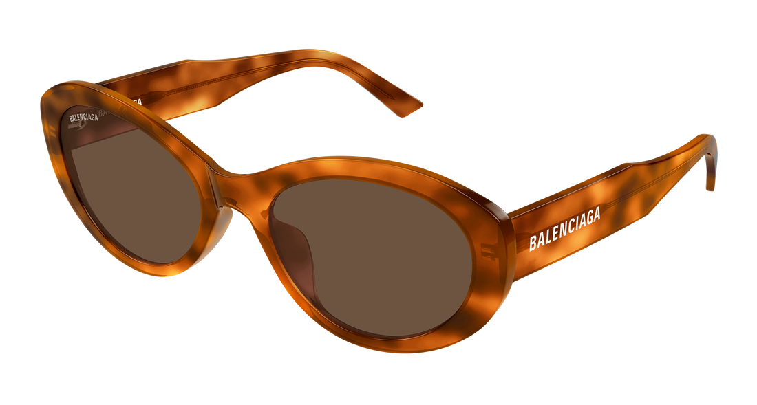 Sunglasses balenciaga bb0446s 003 havana round/oval/panthos femenino size 56mm - Main view