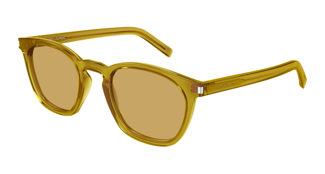 Solbriller saint laurent sl 28 053 verde square unisex størrelse 49mm - Hovedvisning