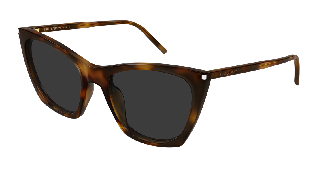 Occhiali da sole saint laurent sl 214 kate thin 003 havana cat eye femenino taglia 55mm - Vista principale